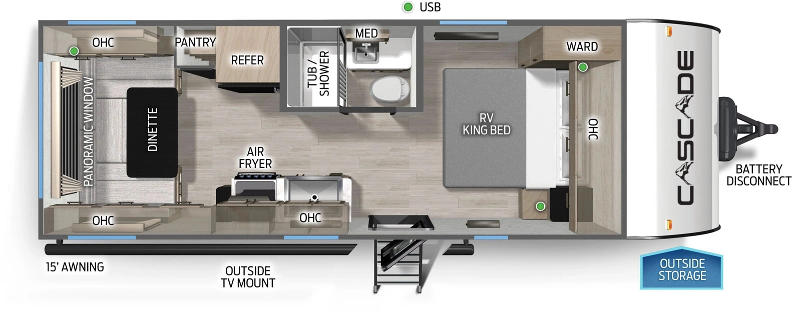 Cascade 20RDSEC Floorplan